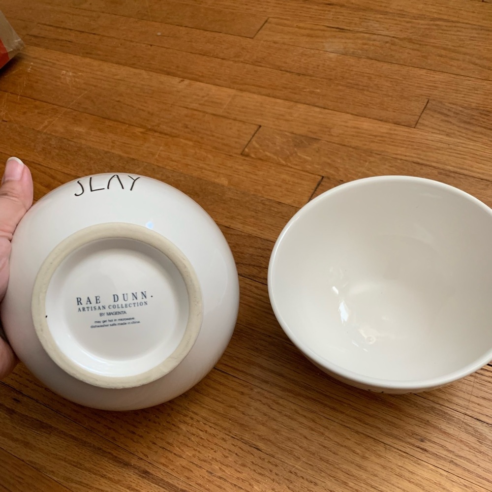 NWOT Rae Dunn “Slay” Bowls - Picture 4 of 4